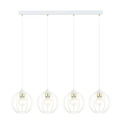 Cheap Lampa wisząca do nowoczesnego wnętrza - biały drut 1223/4 z serii GINO Żyrandole Nowoczesne