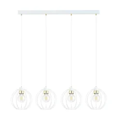 Cheap Lampa wisząca do nowoczesnego wnętrza - biały drut 1223/4 z serii GINO Żyrandole Nowoczesne