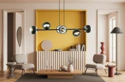 Sale Lampa wisząca do oświetlenia stołu w jadalni 1229/6 ROSSI | Kaja Żyrandole Nowoczesne