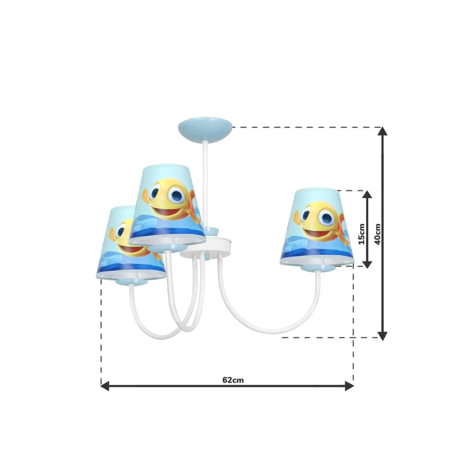 Sklep Kaja Lampa wisząca do pokoju dziecięcego MLP6809 z serii RYBKA | Kaja Oświetlenie