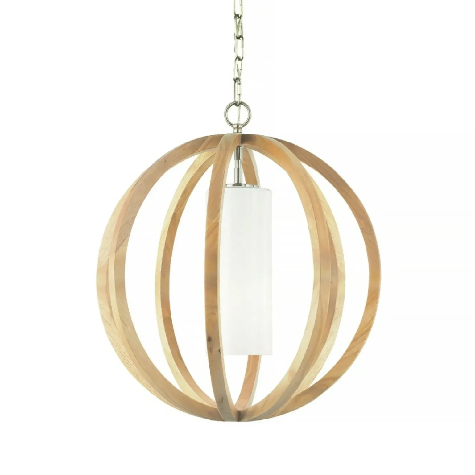 Clearance Lampa wisząca drewniana, z łańcuszkiem FE-ALLIER-P-S-LW z serii ALLIER Żyrandole Nowoczesne