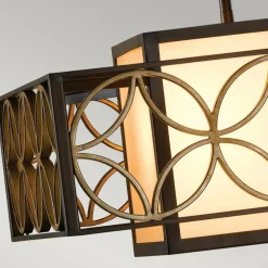 New Lampa wisząca geometryczna, brąz FE-REMY-P-B z serii REMY Żyrandole Nowoczesne