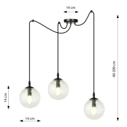 Clearance Lampa wisząca idealna do oświetlenia salonu 936/3 | Kaja Oświetlenie Żyrandole Nowoczesne