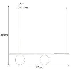 Best Sale Lampa wisząca idealna nad stół w jadalni K-4951 | Kaja Oświetlenie Żyrandole Nowoczesne