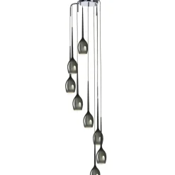 Hot Lampa wisząca kaskada kloszy na antresolę AZ2940 IZZA SMOKY | Kaja Żyrandole Nowoczesne