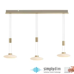 Cheap Lampa wisząca LED 3 źródła, barwa ciepła 2081-60 z serii LAUTADA Żyrandole Nowoczesne