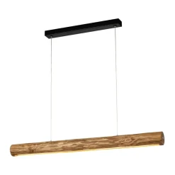 New Lampa wisząca LED drewniana belka 90cm 69480104 LUCAS | Kaja Żyrandole Nowoczesne