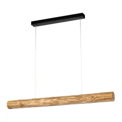 New Lampa wisząca LED drewniana belka 90cm 69480104 LUCAS | Kaja Żyrandole Nowoczesne