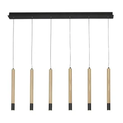 Cheap Lampa wisząca LED drewniane tuby AZ3340 IZOLDA | Kaja Oświetlenie Żyrandole Nowoczesne