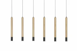 Cheap Lampa wisząca LED drewniane tuby AZ3340 IZOLDA | Kaja Oświetlenie Żyrandole Nowoczesne