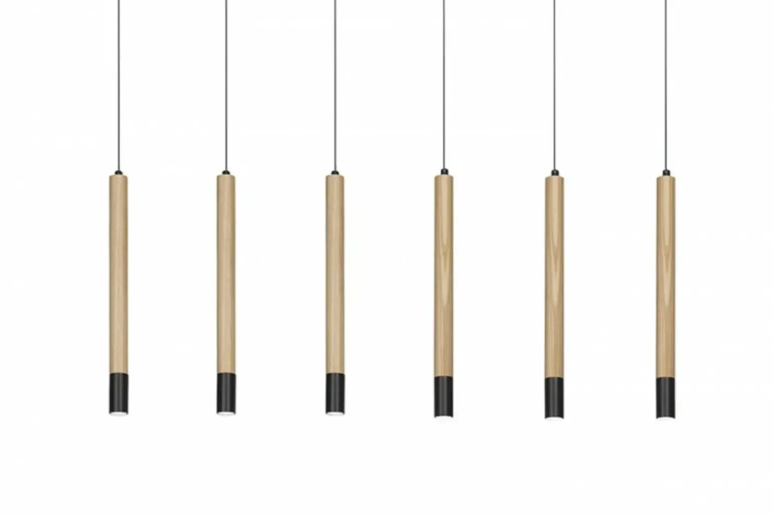 Cheap Lampa wisząca LED drewniane tuby AZ3340 IZOLDA | Kaja Oświetlenie Żyrandole Nowoczesne