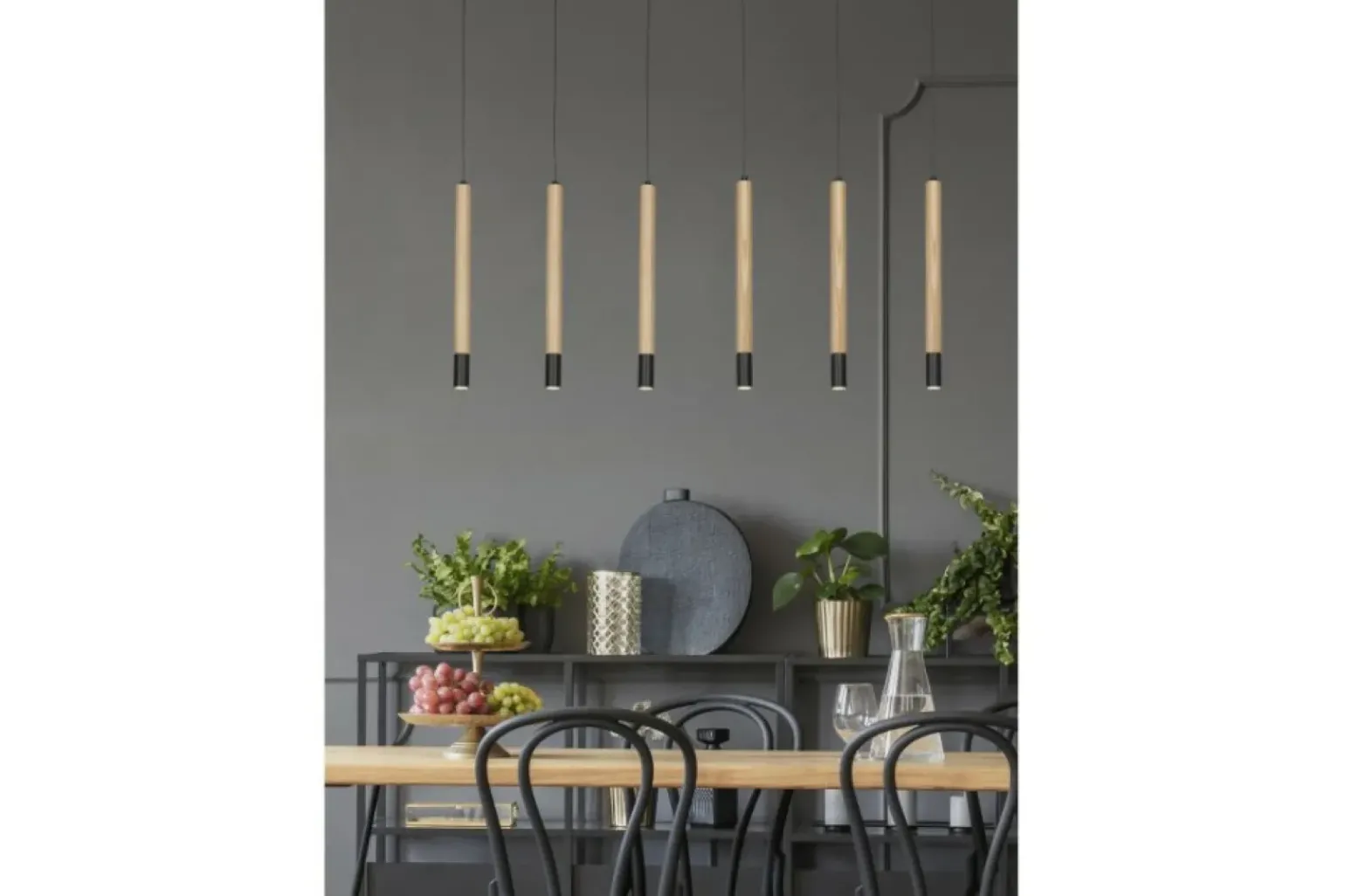 Cheap Lampa wisząca LED drewniane tuby AZ3340 IZOLDA | Kaja Oświetlenie Żyrandole Nowoczesne