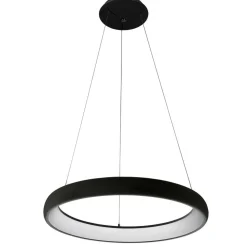 Best Lampa wisząca LED koło 4000K 61cm 5280-850RP-BK-4 z serii ALESSIA Żyrandole Nowoczesne