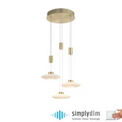 Cheap Lampa wisząca LED na okrągłej podstawie 2082-60 z serii LAUTADA | Kaja Żyrandole Nowoczesne