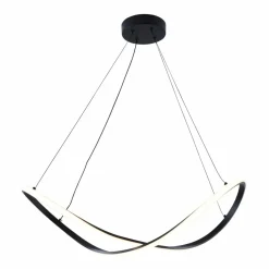 Outlet Lampa wisząca LED o nieregularnym kształcie 19600P-BK ERDA | Kaja Żyrandole Nowoczesne