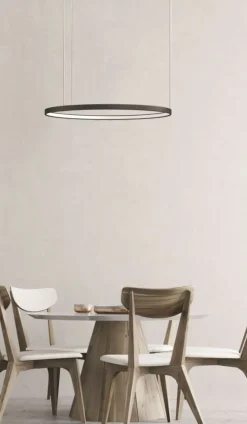 Flash Sale Lampa wisząca LED obręcz ⌀47,5cm ze ściemniaczem AZ5016 AGNES | Kaja Żyrandole Nowoczesne