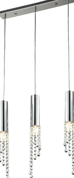 Best Sale Lampa wisząca listwa ze zwisami nad stół 33-25272 DUERO | Kaja Żyrandole Nowoczesne