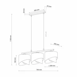 Best Sale Lampa wisząca modern glamour nad stół w jadalni TK 4821 z serii GRANT Żyrandole Nowoczesne
