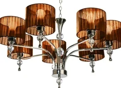 Clearance Lampa wisząca na łańcuchu, do sypialni AZ2902 IMPRESS BROWN | Kaja Żyrandole Nowoczesne