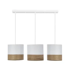 Flash Sale Lampa wisząca na białej listwie, dwukolorowa 33-17550 z serii BIANCO Żyrandole Nowoczesne