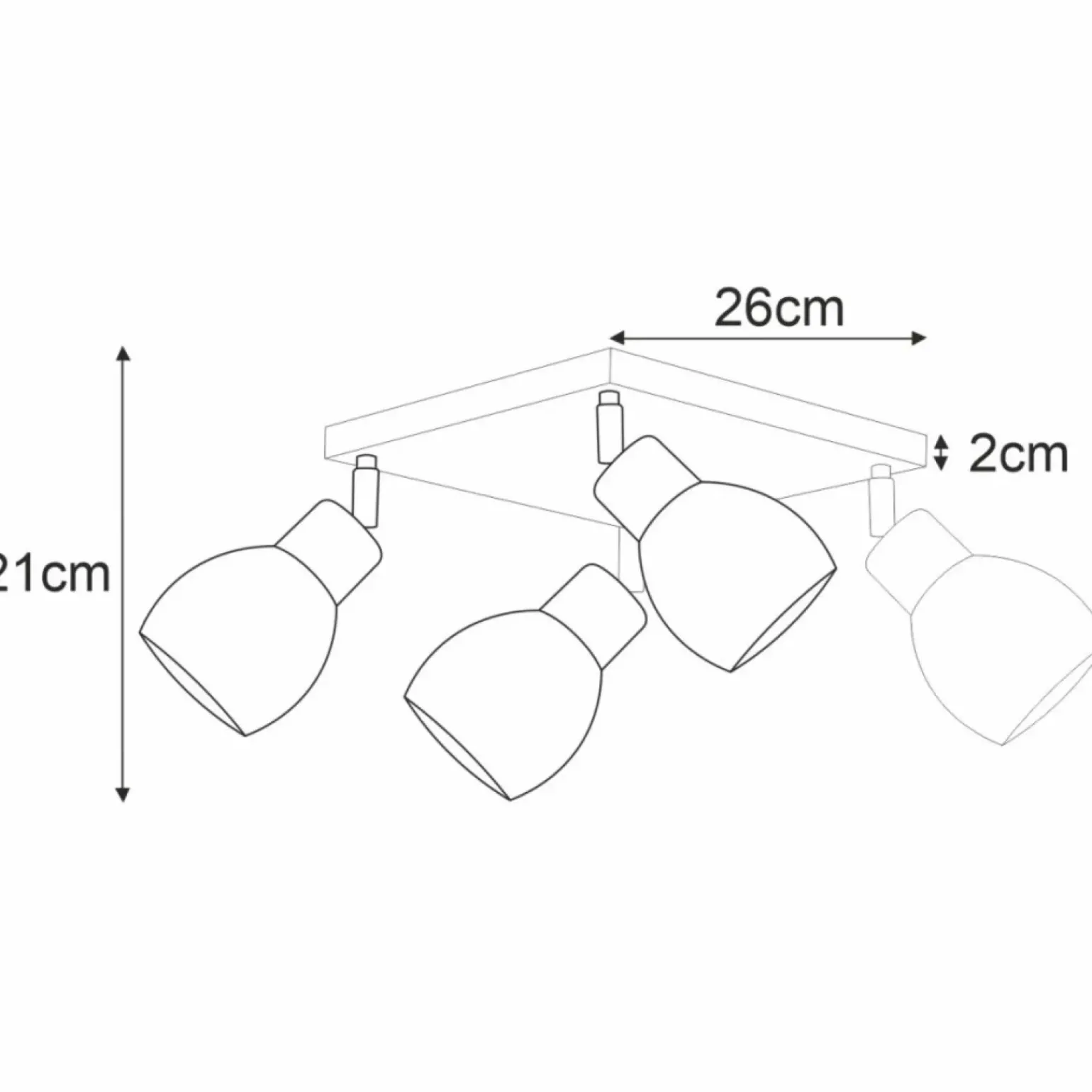 Clearance Lampa wisząca na cztery źródła światła K-4587 z serii MIKA GRAY Żyrandole Nowoczesne