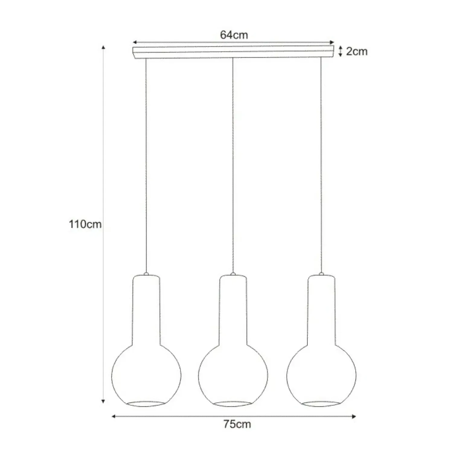 Store Lampa wisząca na listwie, nad blat K-4521 ARVI BLACK | Kaja Żyrandole Nowoczesne
