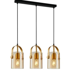 Store Lampa wisząca na listwie PND-32453-3-GD+AMB NANESMA | Kaja Oświetlenie Żyrandole Nowoczesne