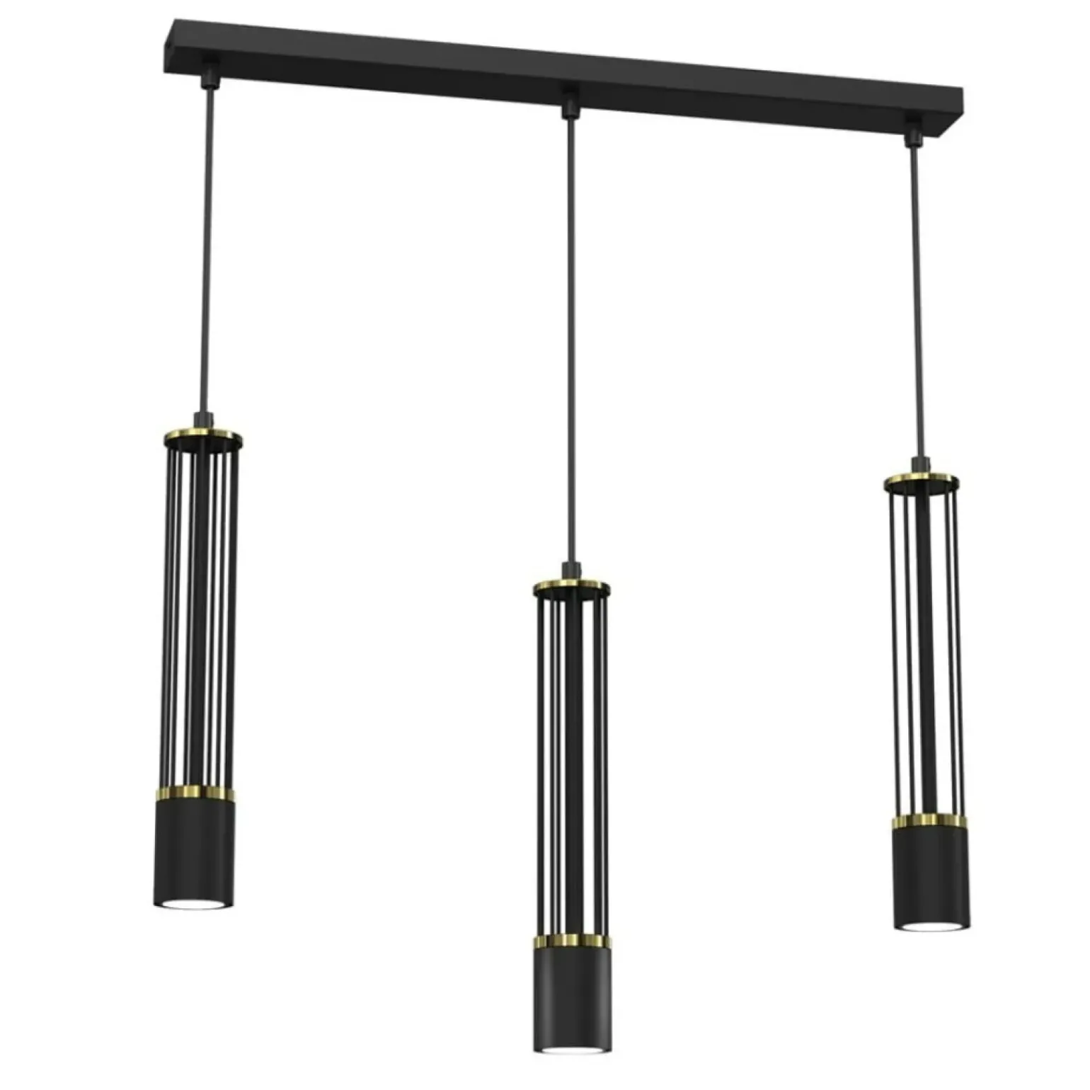 Cheap Lampa wisząca na listwie, trzy długie tuby MLP8410 z serii ESTILO | Kaja Oświetl Żyrandole Nowoczesne