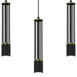 Cheap Lampa wisząca na listwie, trzy długie tuby MLP8410 z serii ESTILO | Kaja Oświetl Żyrandole Nowoczesne