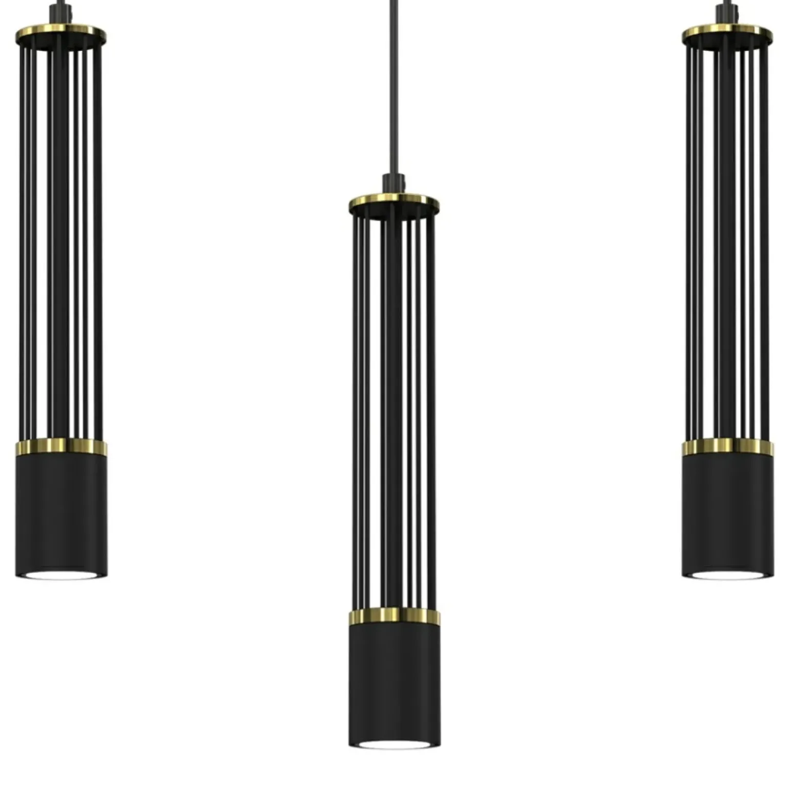 Cheap Lampa wisząca na listwie, trzy długie tuby MLP8410 z serii ESTILO | Kaja Oświetl Żyrandole Nowoczesne