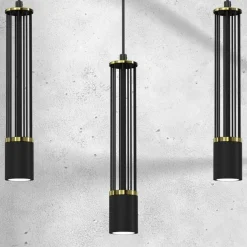 Cheap Lampa wisząca na listwie, trzy długie tuby MLP8410 z serii ESTILO | Kaja Oświetl Żyrandole Nowoczesne