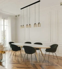 Cheap Lampa wisząca na listwie, z sześcioma kloszami K-5572 z serii SORO Żyrandole Nowoczesne