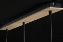 Cheap Lampa wisząca na listwie z drewnianymi detalami 442/3 | Kaja Żyrandole Nowoczesne