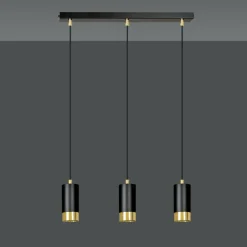 Best Lampa wisząca na listwie z delikatnymi spotami 817/3 | Kaja Żyrandole Nowoczesne