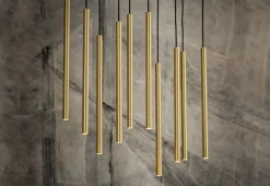 New Lampa wisząca na prostokątnej podsufitce - tuby 8924 | Kaja Żyrandole Nowoczesne