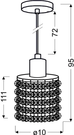 Sklep Kaja Lampa wisząca na regulowanym zwisie 31-36233 ROYAL | Kaja Oświetlenie