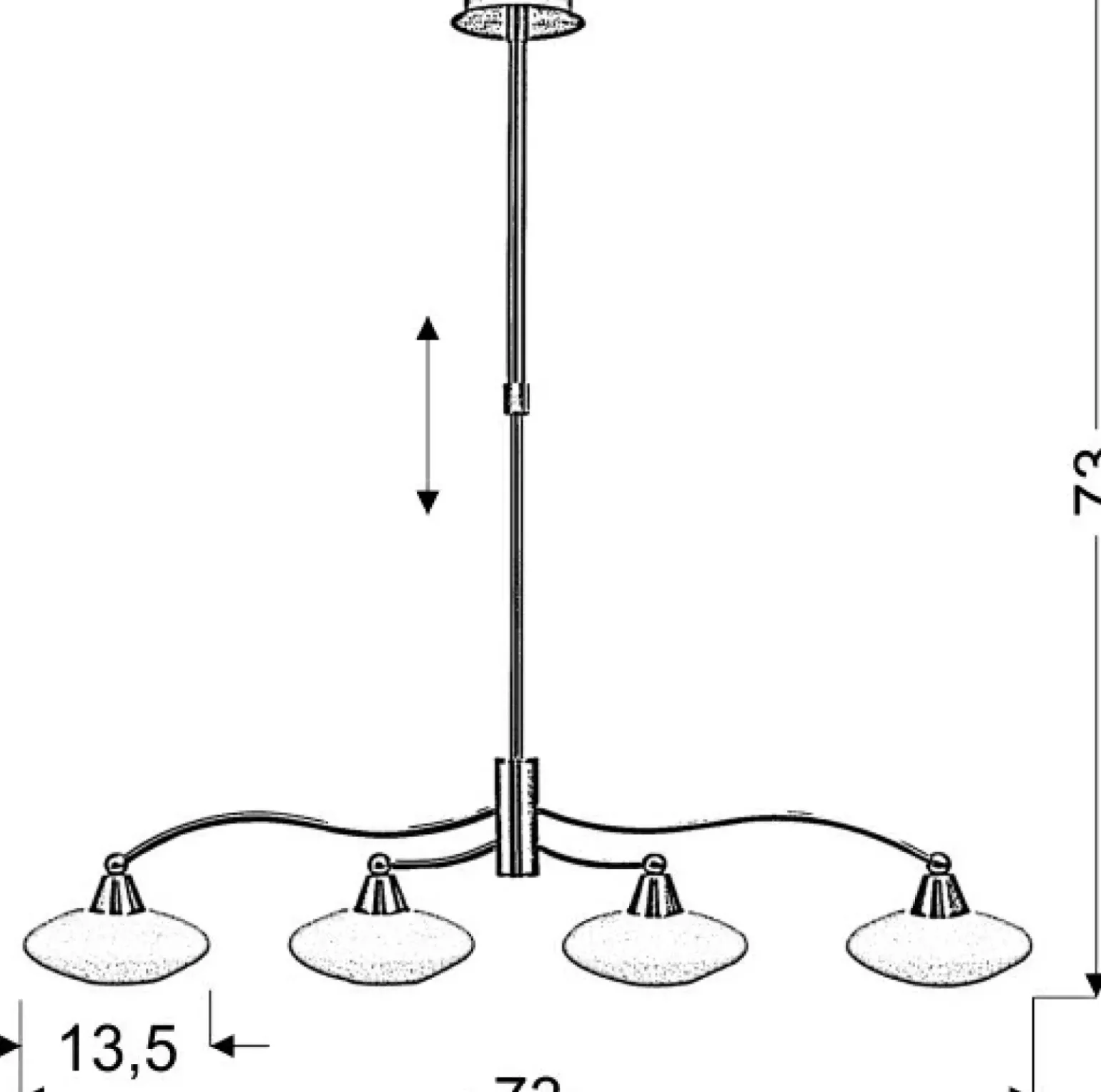 Sale Lampa wisząca na sztywnym zwisie 34-05994 ELISA | Kaja Oświetlenie Żyrandole Nowoczesne