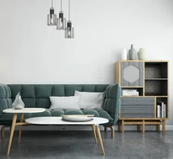 Best Lampa wisząca nad okrągły stół, kolor grafit K-5252 z serii BRUS Żyrandole Nowoczesne