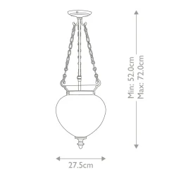 Sklep Kaja Lampa wisząca, niezwykły kształt FP-P-M-POL-NCKL z serii FINSBURY PARK