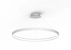 Shop Lampa wisząca obręcz do salonu LA0716/1 - WH CIRCLE | Kaja Żyrandole Nowoczesne
