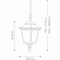 Sklep Kaja Lampa wisząca ogrodowa, w czarnym kolorze CP9-BLACK z serii CHAPEL