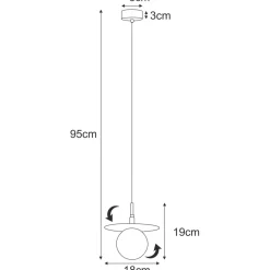 Best Sale Lampa wisząca, połączenie klasyki i nowoczesności K-5380 z serii FERMI Żyrandole Nowoczesne