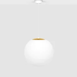 Clearance Lampa wisząca, pojedyncza kula, w białym kolorze K-5312 z serii ELMO Żyrandole Nowoczesne