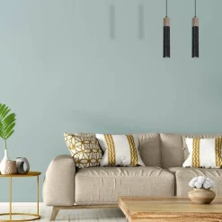 Flash Sale Lampa wisząca, pojedyncza, prostokątna tuba MLP7469 z serii SOLO SAWN | Kaja Ośw Żyrandole Nowoczesne