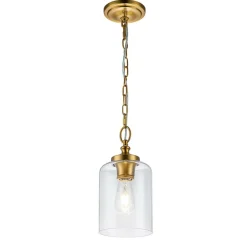 Sklep Kaja Lampa wisząca regulowana, mosiądz FE-HOUNSLOW-P-BB z serii HOUNSLOW