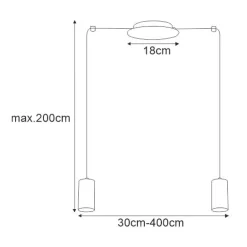 Fashion Lampa wisząca -regulowana wysokość K-4891 z serii VIGO | Kaja Żyrandole Nowoczesne
