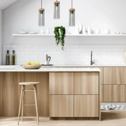 Best Sale Lampa wisząca, trzy klosze w kształcie walców MLP8665 z serii ELICA | Kaja Oświe Żyrandole Nowoczesne