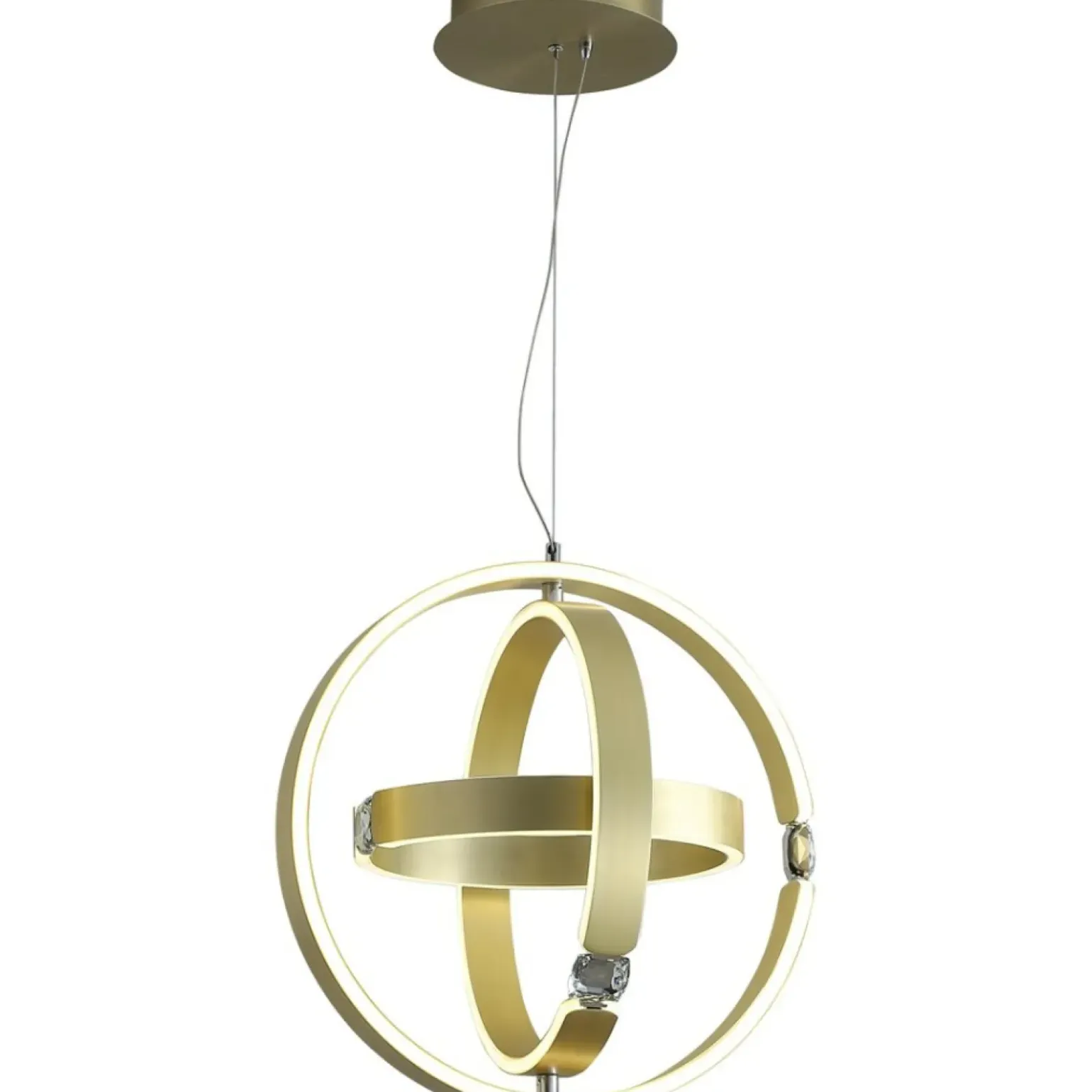 Cheap Lampa wisząca, trzy okręgi, zintegrowany LED ML6187 z serii SIRIUS | Kaja Oświet Żyrandole Nowoczesne