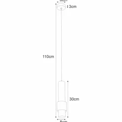 Cheap Lampa wisząca tuba w stylu industrialnym K-4713 NIKOS | Kaja Żyrandole Nowoczesne