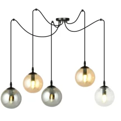 Flash Sale Lampa wisząca typu pająk z pięcioma kloszami 939/5 | Kaja Oświetlenie Żyrandole Nowoczesne
